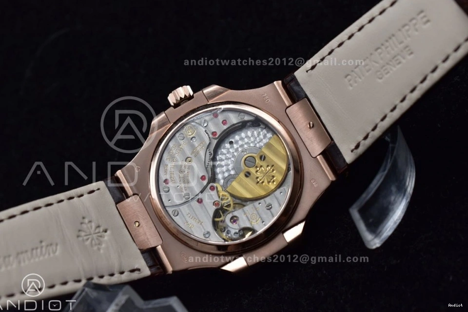 Edition GRF Strap Gray RG Brown on Nautilus Croco Best SS A23J 5712 Dial 0426